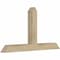 Ekena Millwork Portland Rough Sawn Timber Gable Bracket, Douglas Fir, 48"W x 26"H x 4"D x 4"F, 13/12 Pitch GBW048X26X0404POR00RDF - alternate 4
